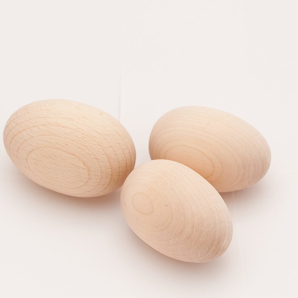 Drewniane jajka